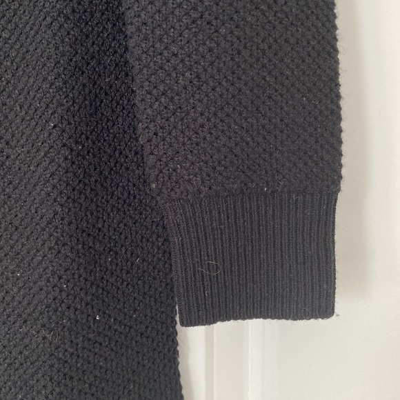 XS Black Madewell sweater dress with buttons down back - Picture 2 of 4